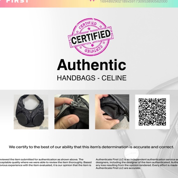ULTRA RARE Celine Black Shoulder Bag with COA - Picture 12 of 12